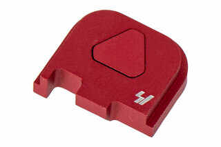 Strike Industries Slide Cover Plate for Glock G43 V1 with red anodized finish
